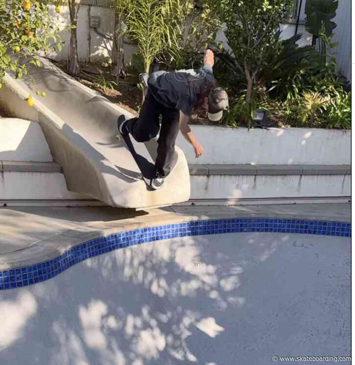 John Worthington Doesn’t Just Skate the Pool… He Skates the Waterslide Too