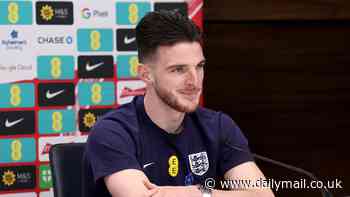 Declan Rice admits he was left 'speechless' after Gareth Southgate appointed him as England captain for Belgium clash... as Arsenal star insists he's proud to be the leader of the pack