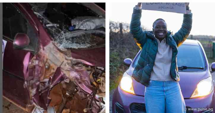 London to Lagos driver Pelumi Nubi’s car crashes in Liberia