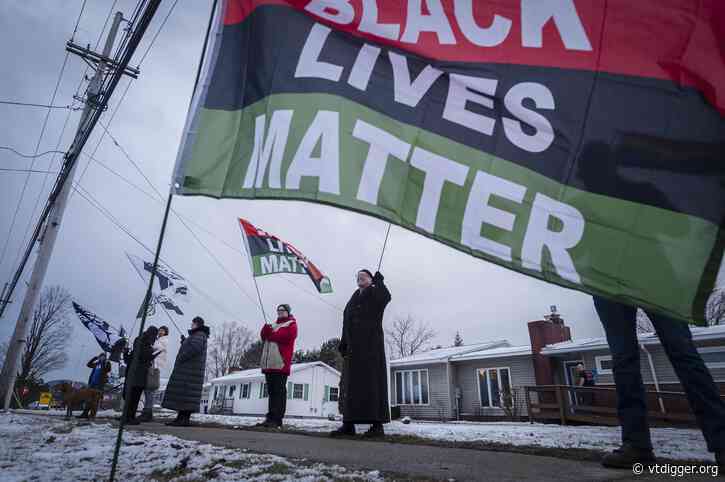 Community members protest Milton school board’s vote to take down Black Lives Matter flag