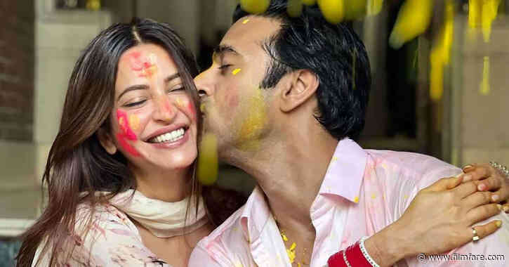 Pulkit Samrat and Kriti Kharbanda celebrate their first Holi after marriage