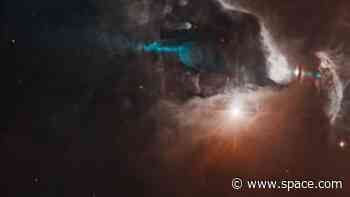 Hubble Telescope witnesses a new star being born in a stunning cosmic light show (image)