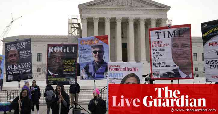 Supreme court to hear abortion pill case that could restrict access to mifepristone – live