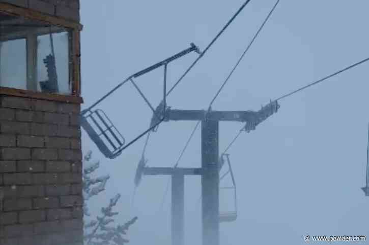 Mammoth Mountain Lift Mechanic Proves Why Wind Closures Are Necessary