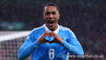 Aston Villa fans joke that Youri Tielemans 'can't buy a start' for the club, but was scoring for free with Belgium, netting twice in the first-half against England