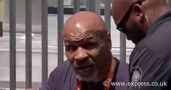 Mike Tyson has awkward moment with security guard at Miami Open