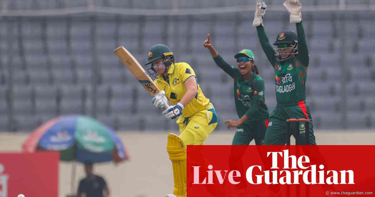 Australia beat Bangladesh in third women’s one-day international by eight wickets – live