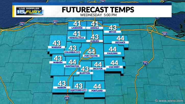 Chilly temperatures are back today