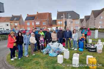 Vrijwilligers ruimen liters afval tijdens grote lenteschoonmaak in Oudenburg