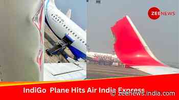 Big Mishap Averted: IndiGo Plane Hits Air India Express Plane At Kolkata Airport Runway; Probe Ordered