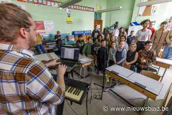Leerlingen van Basisschool Heilige Familie in Lier maken samen met Klimaatcomponist eigen duurzaam lied