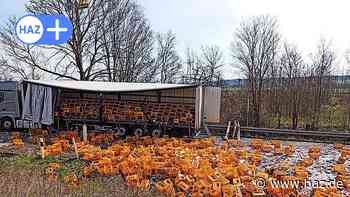 Unfall auf der A7: LKW verliert bei Hildesheim Hunderte Colakisten