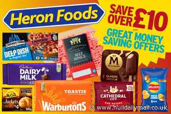 Save £3 when you spend £15 on your grocery shop with Heron Foods