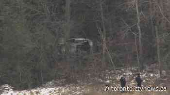 Men rescued 8 hours after crashing into Ontario woods