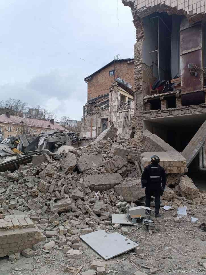 Prominent Art School in Kyiv Severely Damaged by Russian Air Strike
