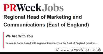 We Are With You: Regional Head of Marketing and Communications (East of England)