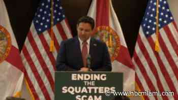 Gov. DeSantis signs law that will allow law enforcement to immediately remove squatters