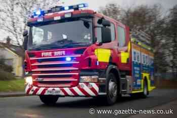 Colchester: Fire crews attend scene as shed becomes alight