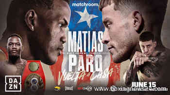 Subriel Matías Makes Title Defense Against Liam Paro on June 15th