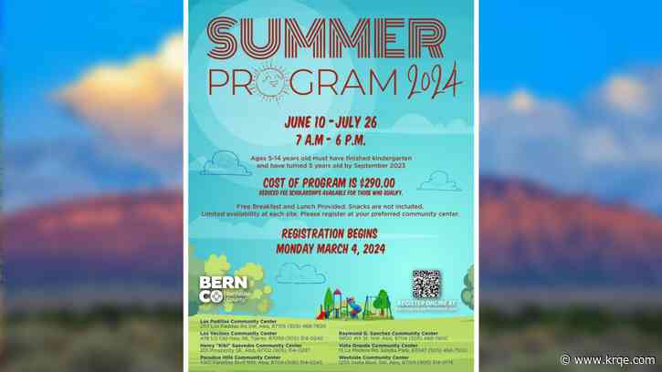 Registration open for Bernalillo County summer camps