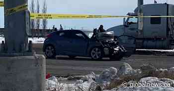 Calgary ‘serious-injury’ collision closes industrial roads in city’s southeast