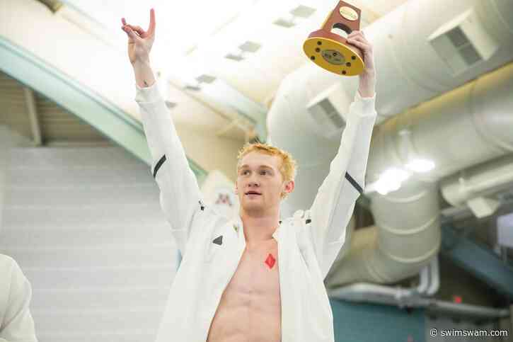 2024 M. NCAAs: Hayes #1 50 Back Split All-Time, Bell #1 50 Breast Split All-Time