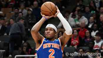 Deuce McBride hits nine threes in Knicks' 145-101 shellacking of Raptors