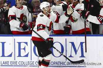 Shane Pinto has a goal and 3 assists for Senators in 6-2 win over Sabres