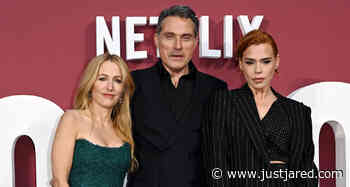 Gillian Anderson, Rufus Sewell, & Billie Piper at 'Scoop' World Premiere in London