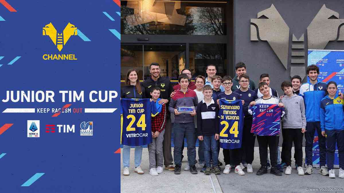 Berardi e Pecchini incontrano i ragazzi della Junior TIM Cup - 'Keep Racism Out'