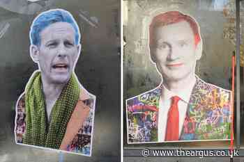 Laurence Fox, Jeremy Hunt featured in Brighton street art