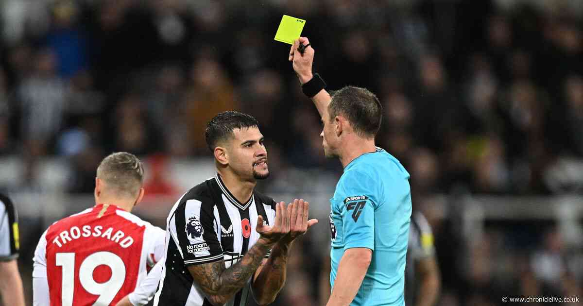 How many matches Bruno Guimaraes must negotiate to avoid Newcastle United ban