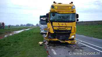 112 nieuws: N331 dicht door ongeval met twee vrachtwagens