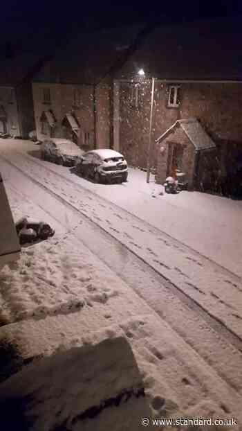 Storm Nelson hits UK with snow falling in Devon as 70mph winds to batter south coast