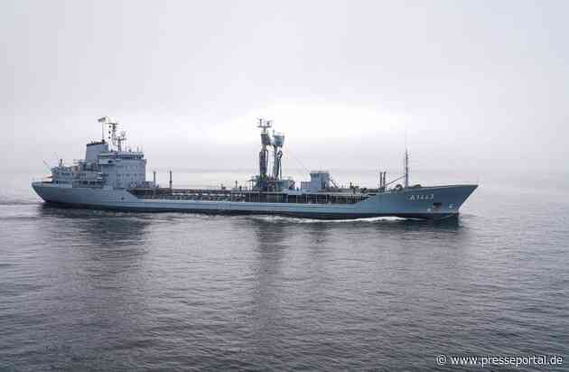 Betriebsstofftransporter "Rhön" als Teil des NATO-Verbandes in der Ostsee