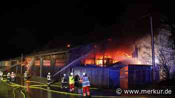 Großbrand in Wiedergeltingen: Recycling-Firma geht in Flammen auf