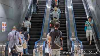 Man, 72, is killed by escalator after getting his suit jacket caught in handrail