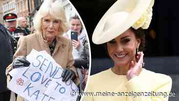 Königin Camilla überbringt erste Worte von Prinzessin Kate bei rührendem Auftritt
