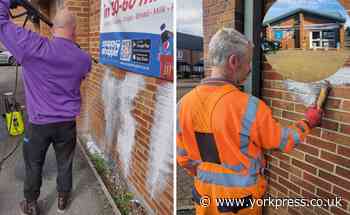 Local fury as Chapelfields shop targeted with 'vile' racist graffiti