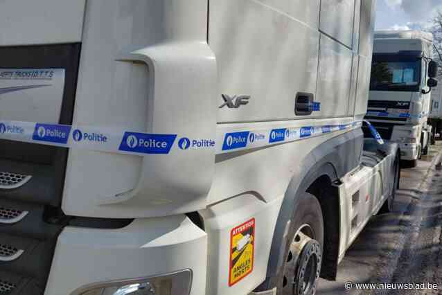 Tiental vrachtwagentrekkers verzegeld door politie: Arbeidsauditoraat voert onderzoek naar misstanden bij Brusselse firma