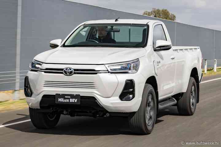 Toyota Hilux wordt ook volledig elektrisch