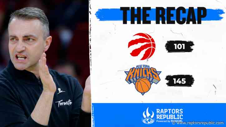 Toronto’s losing streak continues after massive loss to Knicks
