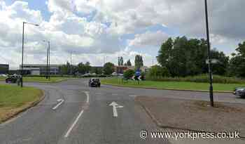 Crash at Monks Cross roundabout, York, causing delays