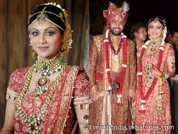 All about Shilpa Shetty's iconic wedding outfit