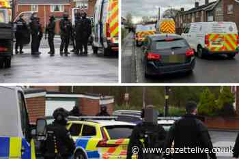 Three men arrested on suspicion of firearm offence after armed police raid homes in Stockton