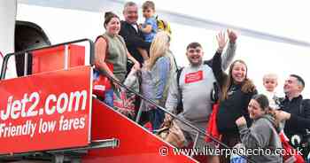 17 photos as families head off on Jet2's first flight from Liverpool John Lennon Airport