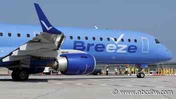 Breeze Airways flies into DFW with twice-weekly flights to Salt Lake City