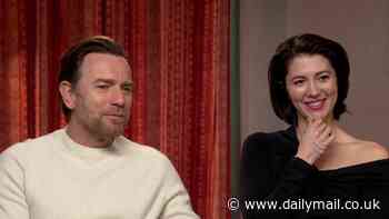 Ewan McGregor and his wife Mary Elizabeth Winstead look loved-up as they make a rare TV appearance together ahead of new Paramount series