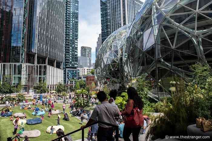Slog AM: Climate Protesters Block Amazon HQ, City Council to Discuss Minimum Wage Rollbacks, and Trump Lawyers to Argue Election Interference Is Free Speech