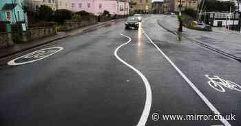 'Britain's most bonkers' wiggly road markings to be scrapped - after it cost more than £1.5million